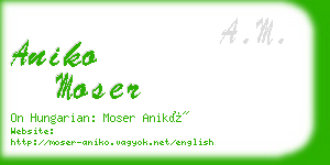 aniko moser business card